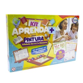 Kit Pintura Aprenda Mais Alfabeto De A A Z E Números - Toia Brinquedos