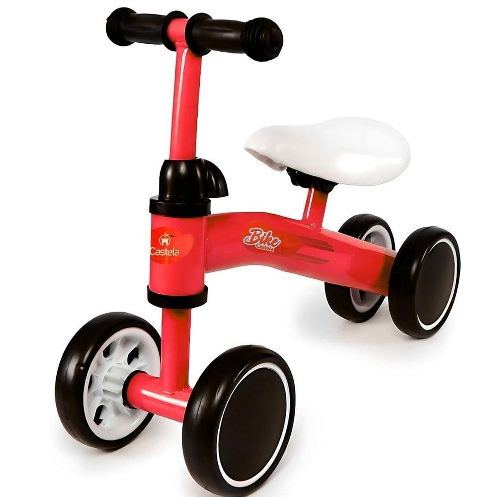 Bicicleta De Equilíbrio Infantil Até 20Kg Vermelha Castela