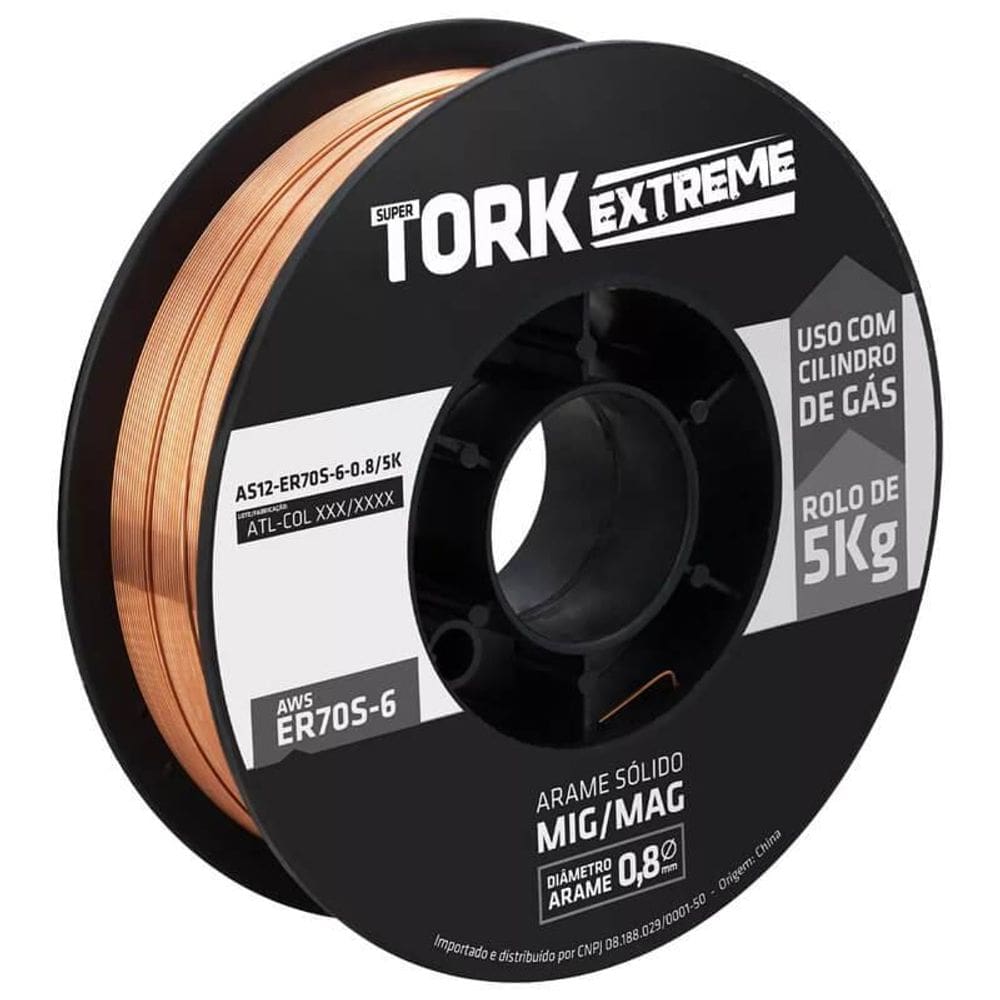 Arame De Solda Mig Com Gás 0,8 Mm - Rolo De 5 Kg