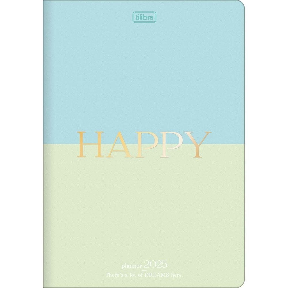 Agenda Planner Grampeada Happy 2025 Tilibra