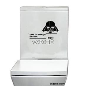 Adesivo Para Vaso Sanitário Que A Força Esteja Com Você