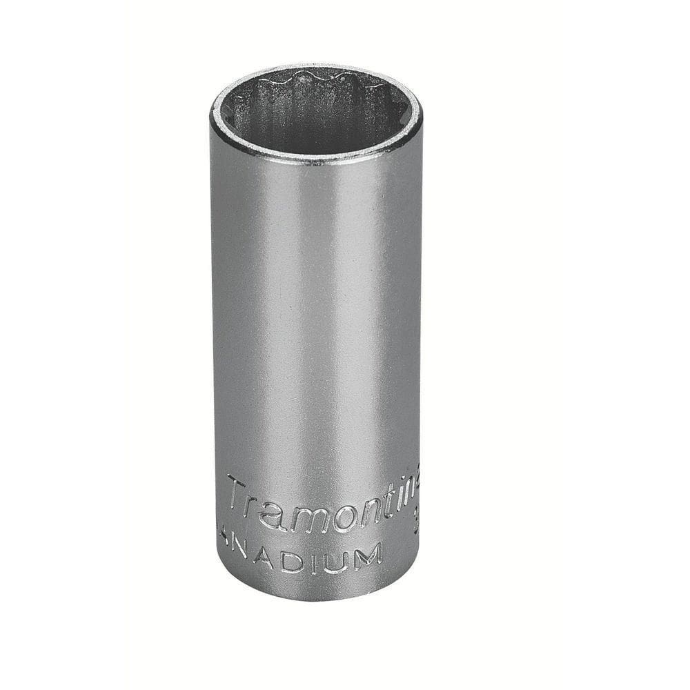 Soquete Estriado Longo Cromo Vanádio 21mm Encaixe 3/8 Tramontina Pro Tramontina
