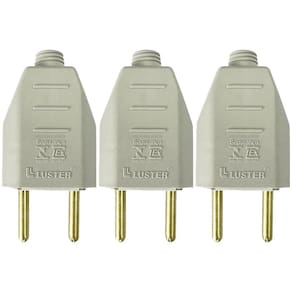 Plugue Tomada 2P 2 Pinos 10A 180º Macho Manutenção Kit Com 3