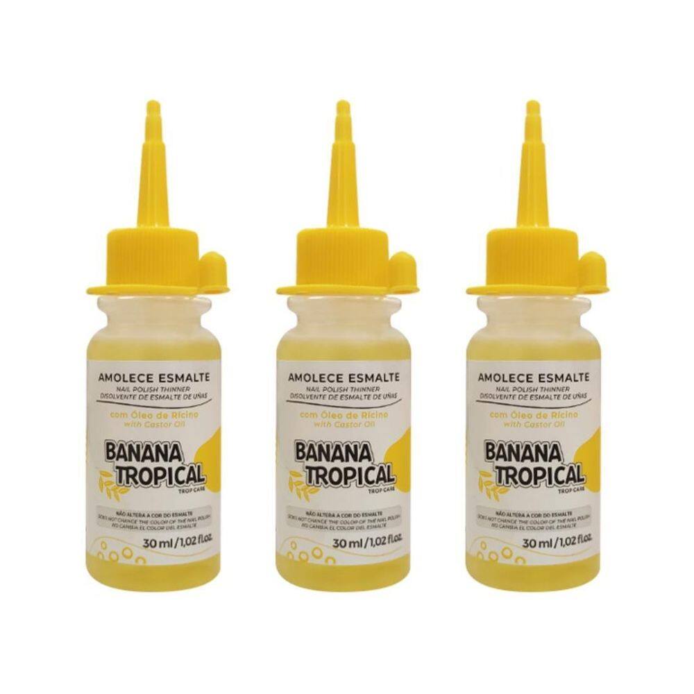 Amolecedor De Esmaltes Trop Care Oleo De Banana 30Ml - 3Un