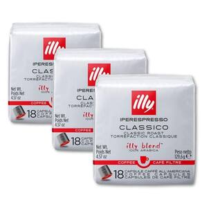 54 Cápsulas Café Illy Clássico Filtrado Iperespresso