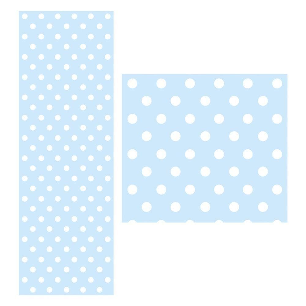 Papel De Parede Adesivo Bolionha Azul Grande 1,5 Metros O Rolo Np363