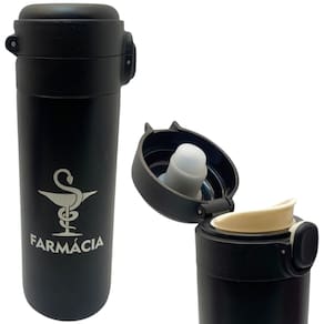 Garrafa Profissão Farmácia Farmacêutica Farmacêutico Térmica 6Horas Quente Gelada 400ml Com Trava