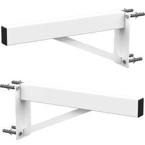 Suportes Pia Parafusar Bancada Aparador 30 Cm Branco 2 Und
