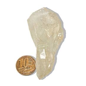 Ponta Cristal Prasiolita Verde Pedra Natural 55g 72mm