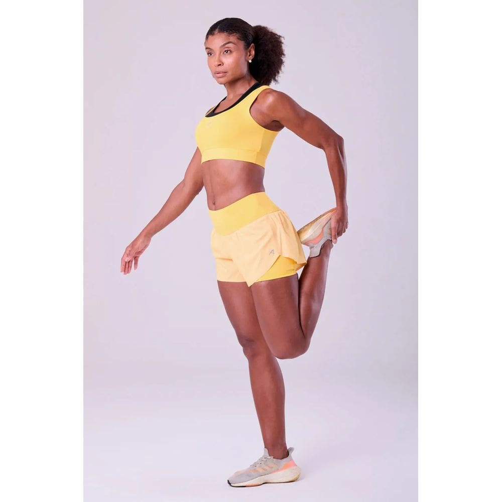 Short com Bermuda Signature Samba 2 em 1 Ind Authen Amarelo