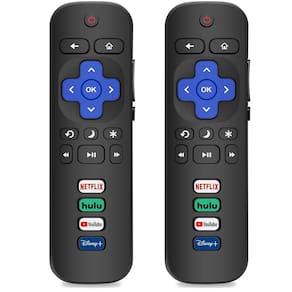 Pacote de 2 controles remotos de substituição para Roku TV Gotellx