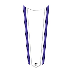 Adesivo Faixa Gravata Resinado Tanque Moto Honda Transparente Branco