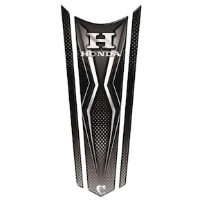 Adesivo Faixa Gravata Tanque Moto Resinado Honda Preto Preto