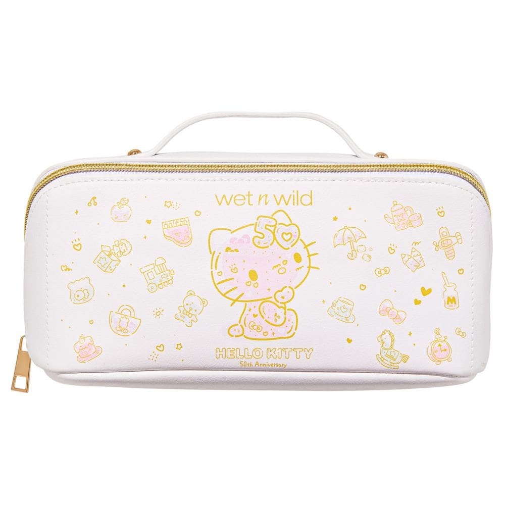Bolsa de maquiagem wet n wild Hello Kitty 50th Anniversary Pink