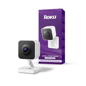 Câmera de segurança Roku Nova câmera externa 2024 1080p HD