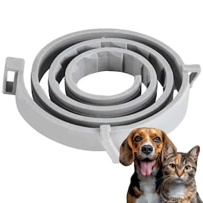 Coleira Anti Pulga Cao Cachorro Kit 3Uni Gato Pet Canino Felino Proteçao Resistente Carrapato Leishmaniose Ajustavel Eficaz