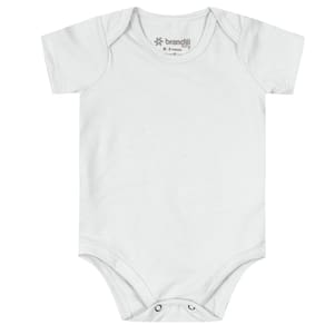 Body Bebê Unissex Em Cotton Brandili Baby Branco