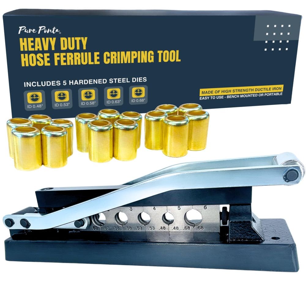 Kit de crimpagem de mangueira Ferrule Pure Ponta para mangueira de 3/8 a 1/4 de polegada