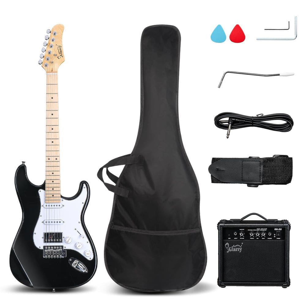 Guitarra elétrica GLARRY GST em tamanho real com captador HSS + Acces.