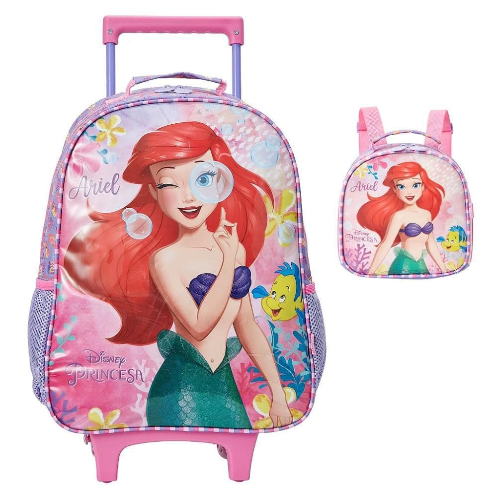 Kit Mochila de Rodinha Lancheira Xeryus Ariel X1 Colorido