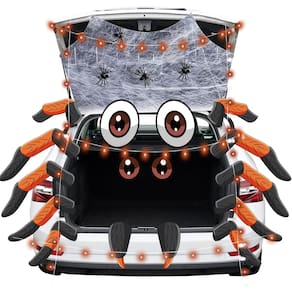Kit de decoração de carro Trunk or Treat HEORIM Halloween com aranha