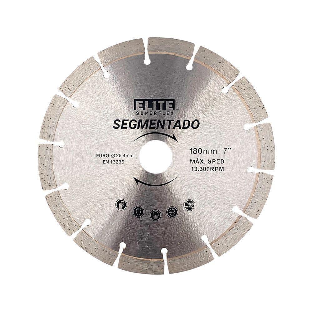 Disco Diamantado Segmentado 180mm 7 Polegadas Elite