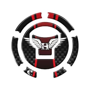 Adesivo Bocal Cb Twister Cg Titan - Fan - Start 160 +2018 Asa Vermelho Vermelho