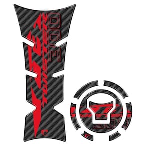 Adesivo Protetor Tanque E Bocal Moto Honda Twister 300 2023-2024 Vermelho Vermelho