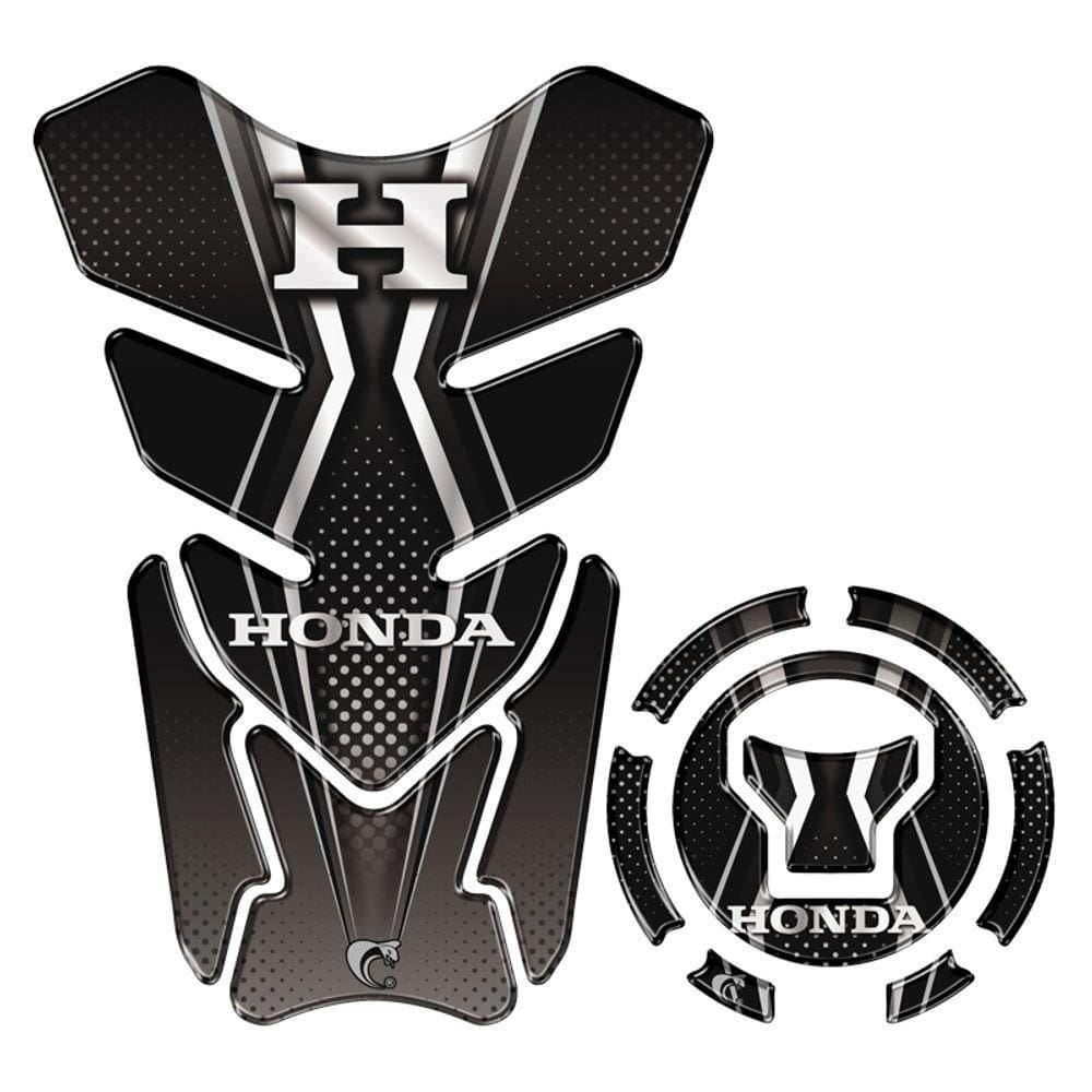 Kit Protetor Tanque Adesivo Moto Honda Acima 2018 Preto