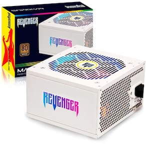 Fonte 650W Reais 80 Plus Bronze Revenger Branca Pfc Ativo