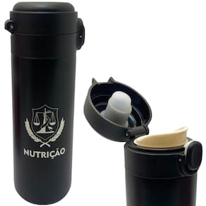 Garrafa Profissão Nutrição Nutricionista Térmica 6Horas Quente Gelada 400ml Com Trava