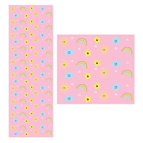 Papel De Parede Adesivo Rosa 1,5 Metros O Rolo Np355