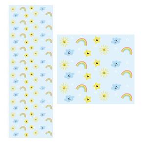 Papel De Parede Adesivo Azul 1,5 Metros O Rolo Np354