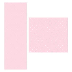 Papel De Parede Adesivo Rosa Bolinha 1,5 Metros O Rolo Np357