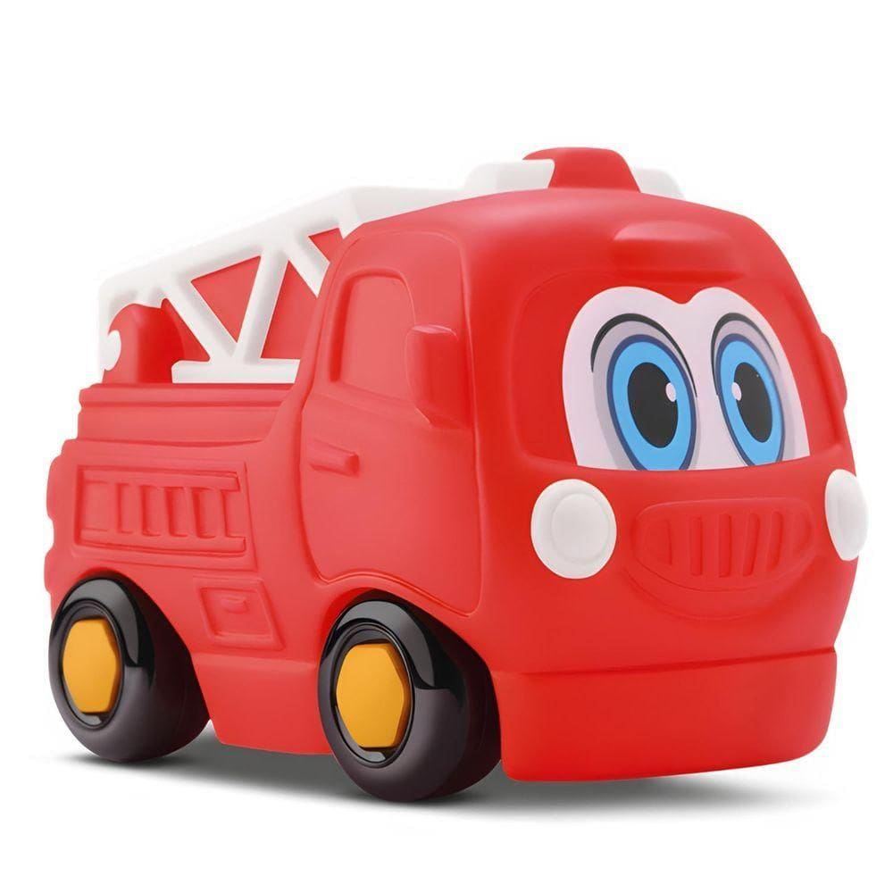 Carrinho Bombeiro Baby Start Soft - Silmar Unica Carrinho Bombeiro Baby Start Soft - Silmar