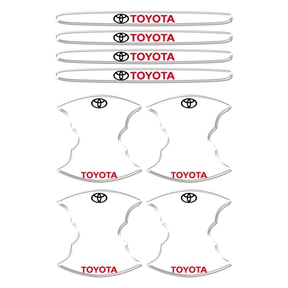 Adesivo Protetor De Maçaneta Porta Carro Toyota Transparente