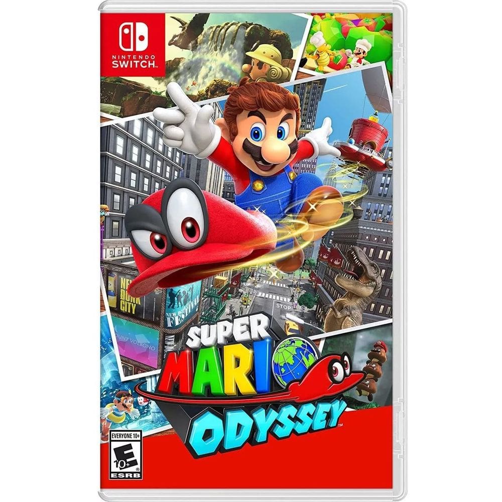 Jogo Nintendo Switch Super Mario Odyssey Switch Midia Fisica