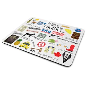 Mouse Pad Geek Icons Moments White - How i met your mother