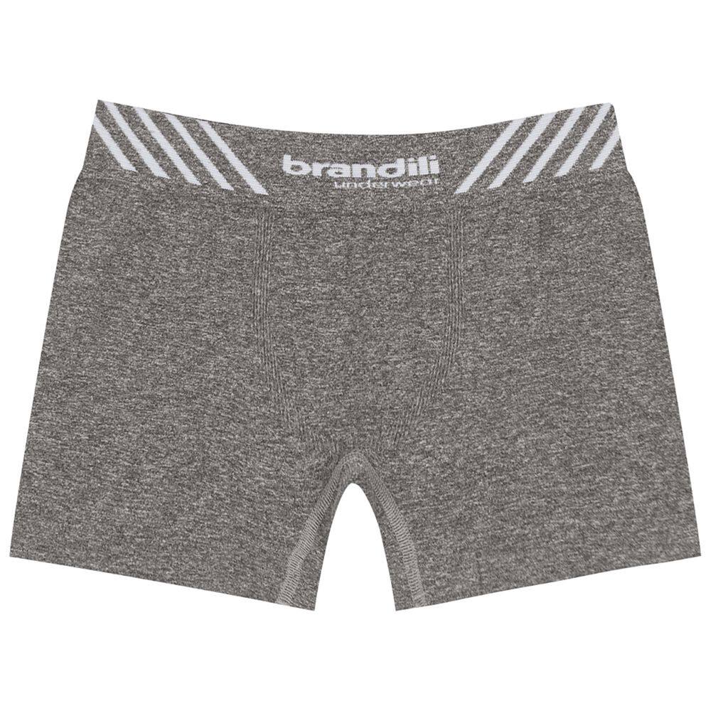 Cueca Boxer Infantil Menino Brandili Cinza