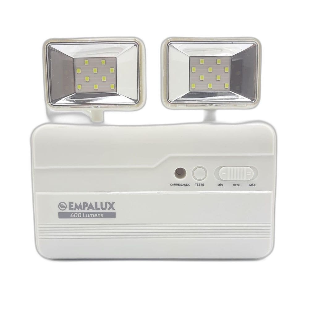 5X Iluminação Emergência 2 Faróis 600Lm Empalux