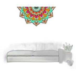 Adesivo Decorativo De Parede Mandala Sala E Quarto 1,10X55Cm