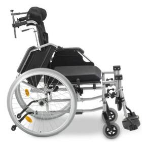 Cadeira De Rodas Reclina Alumínio Dobrável D700 Dellamed T48