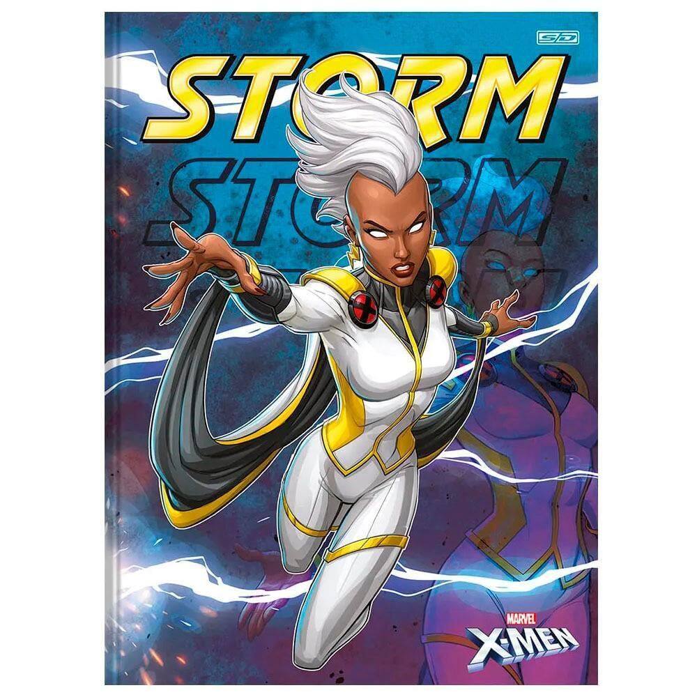 Caderno Brochura Escolar 80Fls Marvel X-Men Tempestade Sd