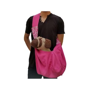 Bolsa De Ombro Rosa Para Transportar Pet Passeio Cachorros