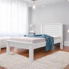 Cama Solteiro Confortável e Moderna Luz Branca