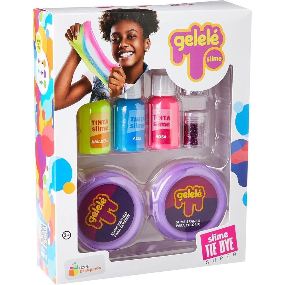 Slime Tie Dye Super Gelele Crie Seu Slime