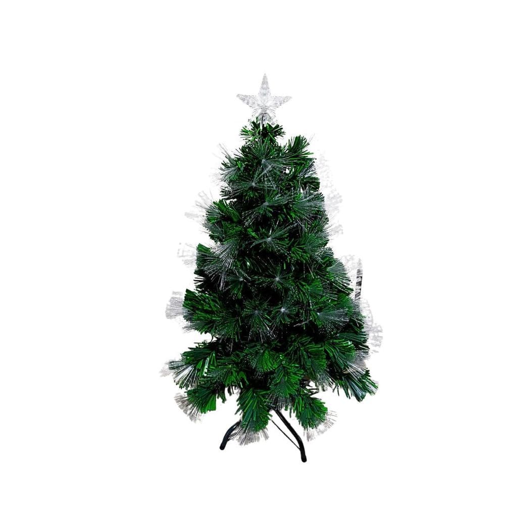 Árvore De Natal Fibra Óptica Colorida 90Cm Bivolt S090