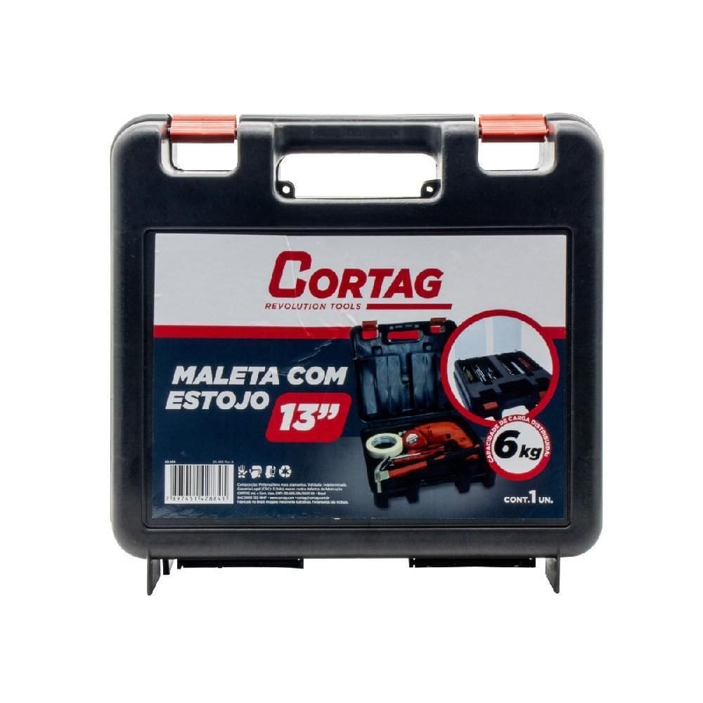 Maleta Com Estojo 13`` 6Kg Para Ferramentas 62884 - Cortag