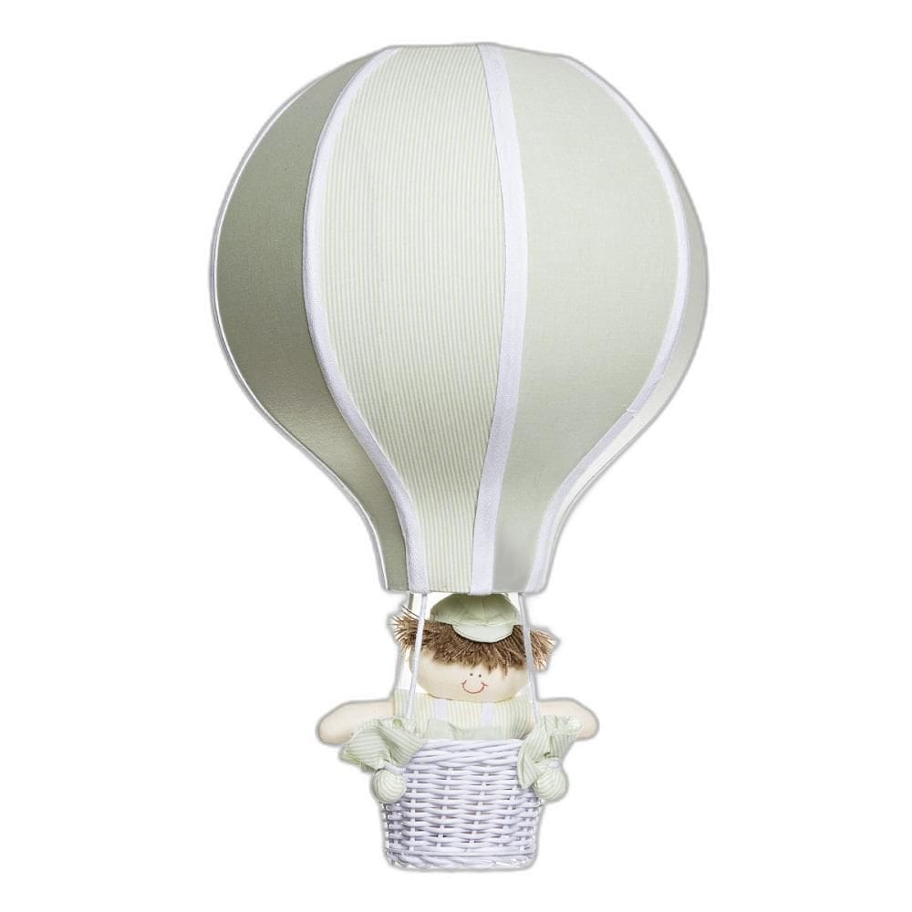 Lustre Balão Grande Verde Com Boneco Quarto Bebê Infantil