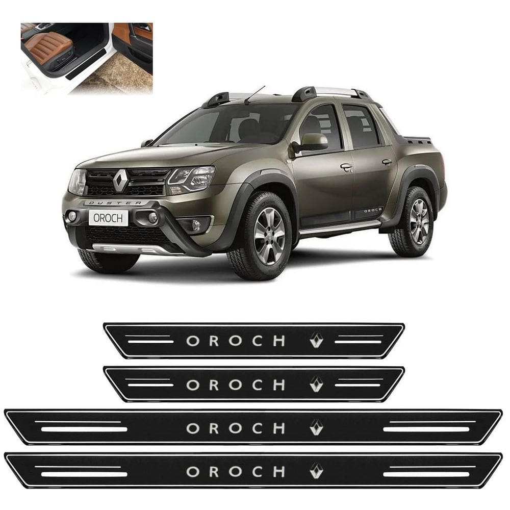 Soleira De Porta Platinum Oroch Todos 2016 A 2025 Preto